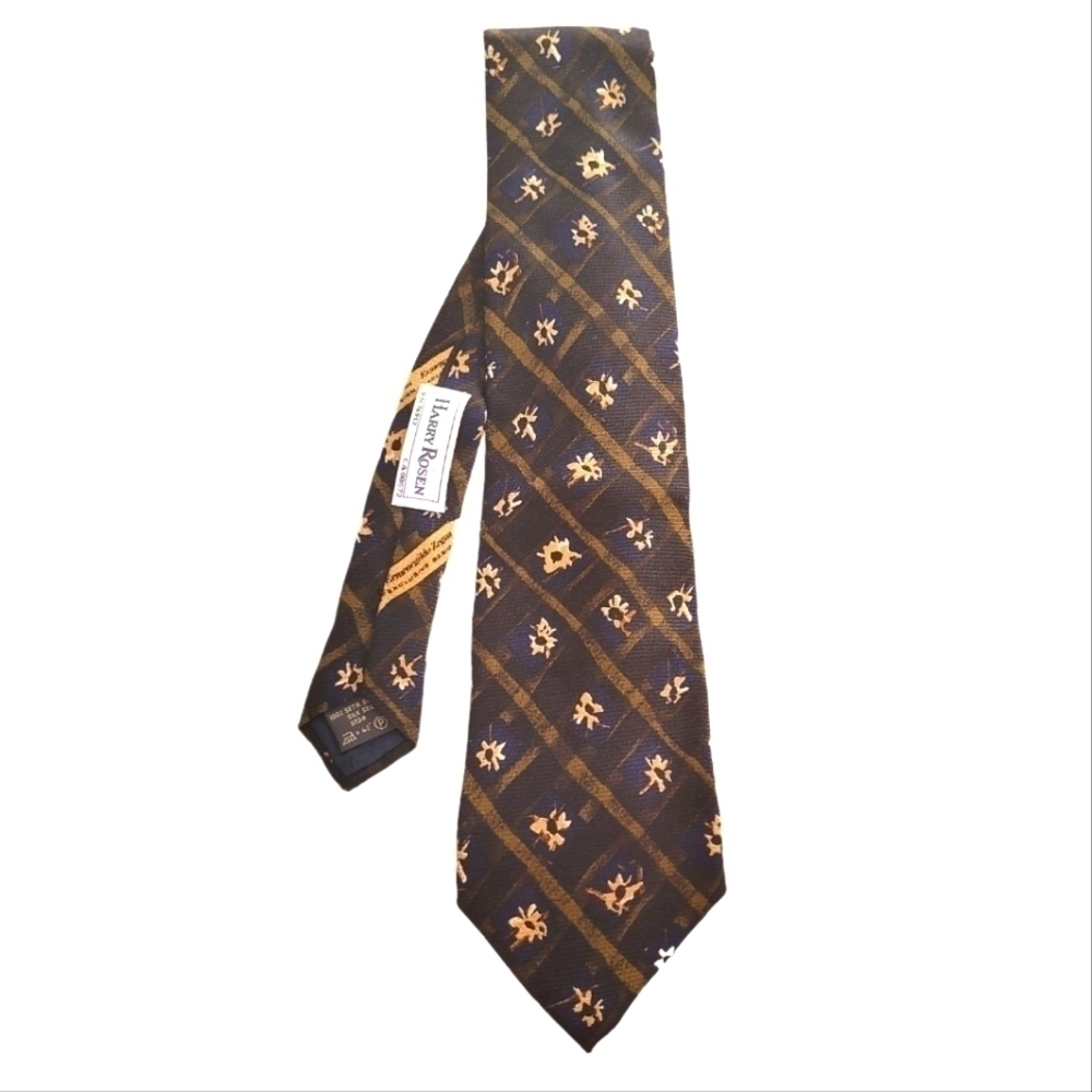 Ermenegildo Zegna Patterned Tie Harry Rosen 100% Silk